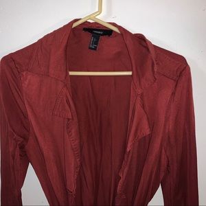Forever 21 rust coat with pockets